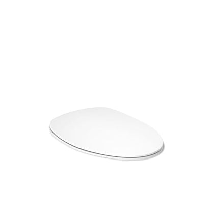 Kohler K-30782-0 Papyrus Quiet-Close Elongated Toilet Seat Soft Close With Grip Tight Bumpers, Thermoset Plastic, White - style: Papyrus