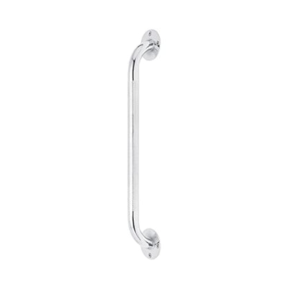 Medline Knurled Chrome 18” Grab Bar for Shower & Bathtub, Independence & Ease of Movement — for Elderly, Handicapped or Seniors, 300 lb. Capacity, 1 Bar - size: 18"