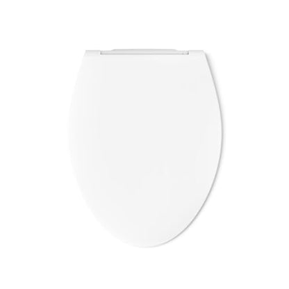 KOHLER K-30781-0 Willow Quiet-Close Elongated Toilet Seat Soft Close with Grip Tight Bumpers, Thermoset Plastic, White - style: Willow