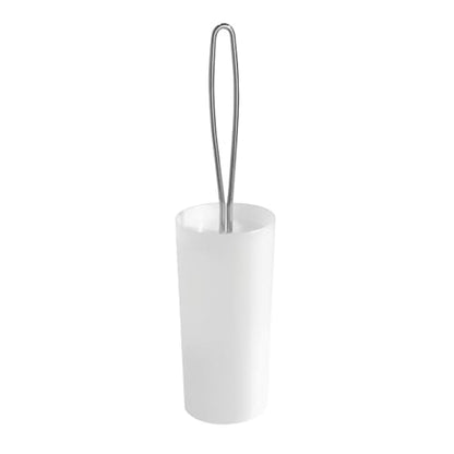 iDesign Toilet Brush and Holder for Bathroom - Clear - color: Clear