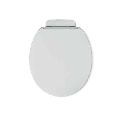 KOHLER K-26802-95 Impro ReadyLatch Quiet Close Round Toilet Seat, Soft Close Seat, Compatible with Round Toilets, Ice Grey - color: Ice Gray, size: Round
