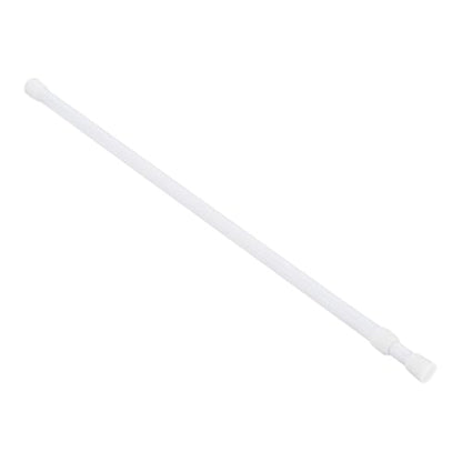 uxcell Tension Curtain Rod, Adjustable 32 to 59 inches, 0.51" Dia White Spring Tension Rod No Drilling Expandable Tension Rod for Doorway, Kitchen - size: 32-59 inch