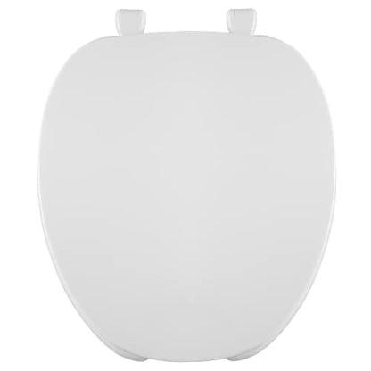 Centoco Round Toilet Seat, Residential/Light Commercial, 220-001 White | Plastic, Closed Front with Cover, Regular Duty Residential or Light Weight Commercial Use, Heavy Duty Hinge - color: White, size: Round, style: Open Front