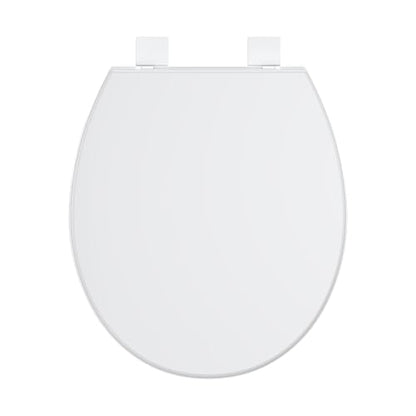 GarveeTech Toilet Seat, Round Toilet Seat, Quick-Release Structure Toilet Seat, Quick-Attach Hardware & Full Flat With Grip-Tight Bumpers, Quiet-Close Seat, White - size: 17 Inch