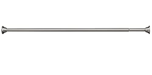 Moen Straight Adjustable Mounted Shower Curtain Rod for Bathroom, Brushed Nickel Finish, TR1000BN - color: Brushed Nickel