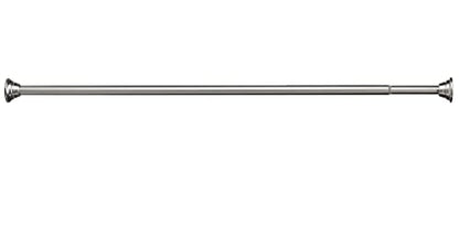 Moen Straight Adjustable Mounted Shower Curtain Rod for Bathroom, Brushed Nickel Finish, TR1000BN - color: Brushed Nickel