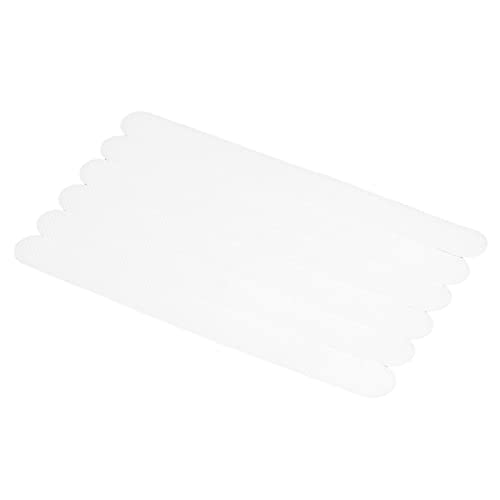 AMAKO Bath Safety Stickers Anti Slip Adhesive Treads for Bathtub and Shower Non Skid Strips with Strong Grip Premium PEVA Material 24PCS White 20X2cm