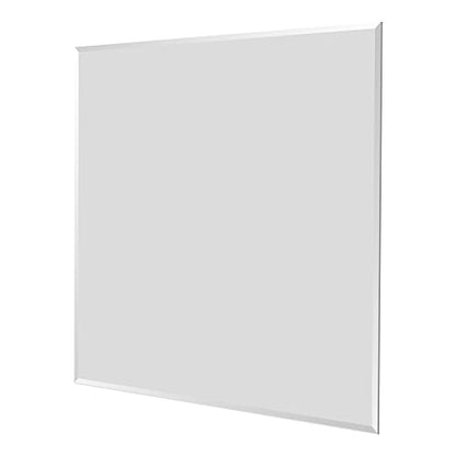 36 Inch Square Frameless Bathroom Vanity Mirror with Beveled Edge - Shatterproof Wall Mounted Decorative Glass with Safety Backing for Living Room Bedroom Hallway Entryway - Fab Glass and Mirror - size: 36"L x 36"W, style: Square
