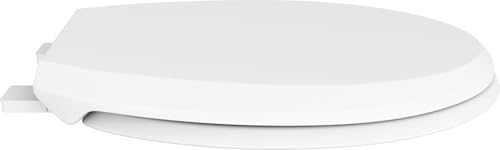 PROFLO PFTSEC1000 Round Closed-Front Toilet Seat with Easy Clean and Quick Release - White