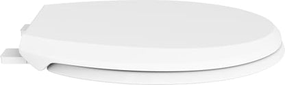 PROFLO PFTSEC1000 Round Closed-Front Toilet Seat with Easy Clean and Quick Release - White