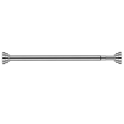 Shower Curtain Tension Rod, 24-40 Inch Spring Tension Curtain Rod Stainless Steel Tension Rod Never Rust Non-Slip No Drilling Cupboard Hanger Rod for Bathroom Kitchen Wardrobe