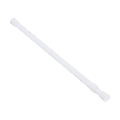 uxcell Tension Curtain Rod, Adjustable 39 to 75 inches, 0.75" Dia White Spring Tension Rod No Drilling Expandable Tension Rod for Doorway, Kitchen - size: 39-75 inch