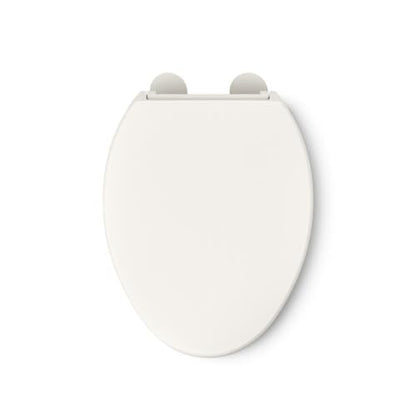 KOHLER 25875-96 Hyten 3" Height, Elevated Soft Close Elongated Toilet Seat, Contoured Seat with Grip-Tight Bumpers, Quick-Attach Hardware, No Slam Toilet Seat, Biscuit (Pack of 2) - color: Biscuit, size: Elongated (Pack of 2)