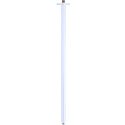 30 Inch Square Ceiling-Mount Shower Riser Pipe Chrome Extension Rod for Bathroom Stainless Steel Shower Rod for Standard Rain Shower Head Anti-Rust & Corrosion Resistant - color: Chrome, style: 30inch