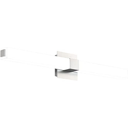 Bathroom Vanity Light Brushed Nickel - Modern LED Vanity Lighting Fixtures - 32 Inch Bathroom Lights Over Mirror 6000K Bright White Light - color: Brushed Nickel - Not Dimmable, size: 32 inch