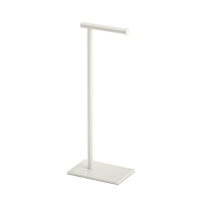 Gatco 1431W Modern Rectangle Base Freestanding Toilet Paper Holder, 21.25", Matte White with Weighted Base - color: Matte White, 21.25"h
