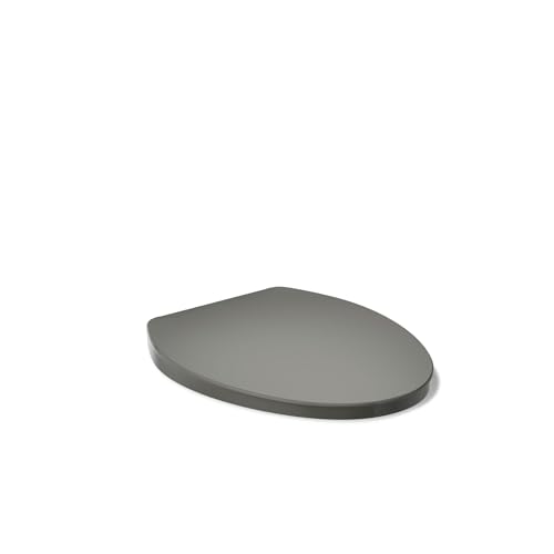 Kohler K-26801-58 Impro ReadyLatch Quiet Close Elongated Toilet Seat, Thunder Grey - color: Thunder Gray, size: Elongated
