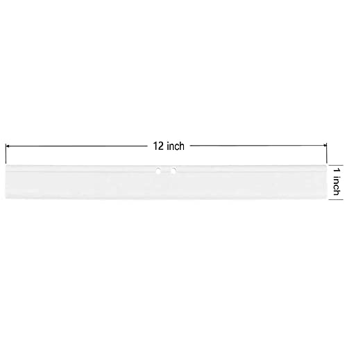 2PCS Replacement Silicon Rubber Squeegee Blade, 12 Inch White - color: White