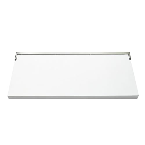 Transolid Preston Flip-Up Fold-Down Wall-Mount ADA Compliant Padded Shower Seat, 34 in. W x 15 in. D, White and Brushed Stainless, PPS1534UP-01BS - color: White/Brushed Stainless, size: 15"x34"