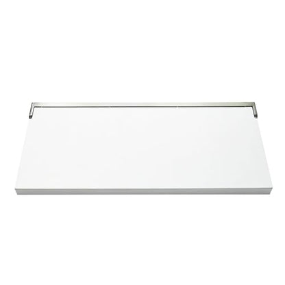 Transolid Preston Flip-Up Fold-Down Wall-Mount ADA Compliant Padded Shower Seat, 34 in. W x 15 in. D, White and Brushed Stainless, PPS1534UP-01BS - color: White/Brushed Stainless, size: 15"x34"