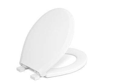 Centoco Round Toilet Seat, Slow Close, Light Weight, 3700SC-001, White | Plastic, Light Weight Residential, Closed Front with Cover, Made in the USA - color: White, size: Slow Close Round