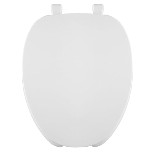 Centoco Elongated Toilet Seat, Light Duty Commercial or Residential, White | Open Front with Cover, Plastic, Made in the USA, DSAMAZ62-001 - color: White, size: Elongated, style: Open Front / Made in the USA