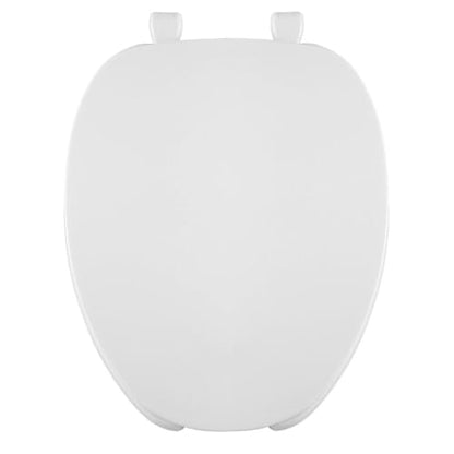 Centoco Elongated Toilet Seat, Light Duty Commercial or Residential, White | Open Front with Cover, Plastic, Made in the USA, DSAMAZ62-001 - color: White, size: Elongated, style: Open Front / Made in the USA