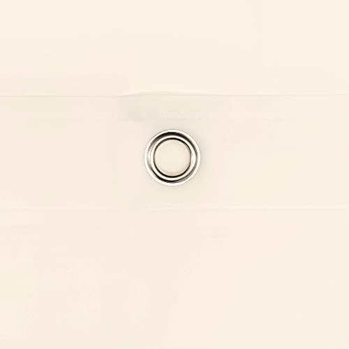 Barossa Design Stall Waterproof PEVA Shower Curtain Liner, Beige, 36x72 | Waterproof PEVA, 3 Bottom Magnets, Metal Grommets, Lightweight Plastic Shower Liner 36x72 Inches for Small Bathroom Stall - color: Beige, size: 36"W x 72"L (Pack of 1)