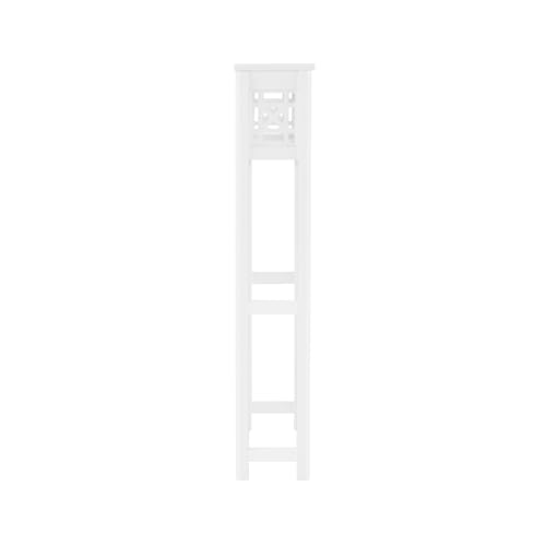 Alaterre Furniture Derby Over-the-Toilet Storage Shelf, White, 27”x8”x44” - size: 44-Inch Tall