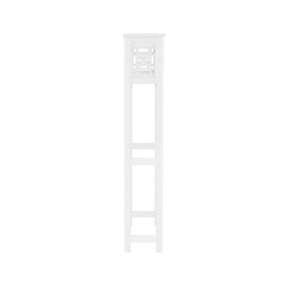 Alaterre Furniture Derby Over-the-Toilet Storage Shelf, White, 27”x8”x44” - size: 44-Inch Tall