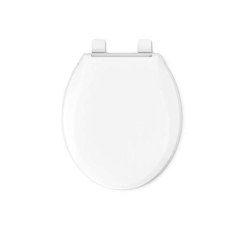 KOHLER 4639-RL-0 Cachet ReadyLatch Round Toilet Seat Soft Close, White - color: White, size: Round