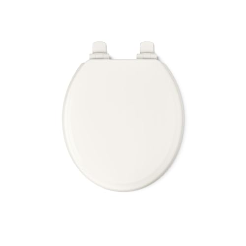 " KOHLER 20455-96 Ridgewood Round Soft Close Toilet Seat, Quiet-Close, Wood Toilet Seat, Home Essentials, Biscuit" - color: Biscuit