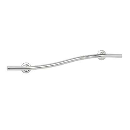 Seacrhome 48 inch Bathroom Wave Grab Bar Polished Finish - color: Polished, size: 48