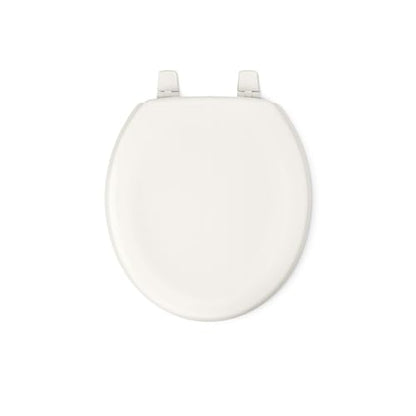 KOHLER 4695-96 Ridgewood Round-Front Toilet Seat, Compression-Molded Wood, Color-Matched Plastic Hinges, Biscuit - color: Biscuit, size: Round, style: Round