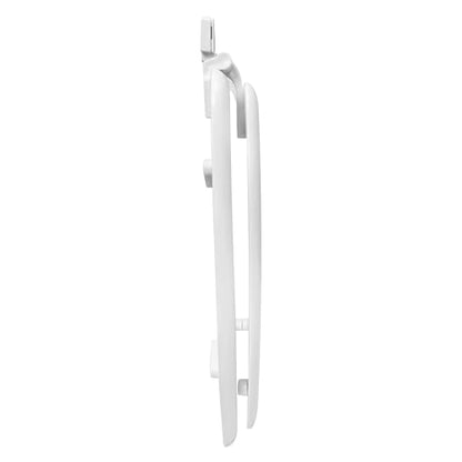 White Heavy Duty Elongated Toilet Seat, Soft Close Non-Slip Bumpers, Durable Plastic for Bathroom, Hotel Home Use