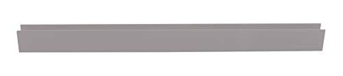 Brixwell SDCD38SN-CCP4 Satin Nickel 3/8" Fixed Panel Shower Door Deep U-Channel - 4 inch Sample - color: Satin Nickel, size: 4 Inch - Sample