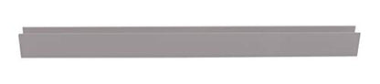 Brixwell SDCD38SN-CCP4 Satin Nickel 3/8" Fixed Panel Shower Door Deep U-Channel - 4 inch Sample - color: Satin Nickel, size: 4 Inch - Sample
