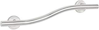 Seachrome 24 inch Bathroom Wave Grab Bar Satin Finish - color: Satin, size: 24