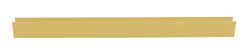 Brixwell SDCD38BGA-CCP4 Brite Gold Anodized 3/8" Fixed Panel Shower Door Deep U-Channel - 4 inch Sample - color: Brite Gold, size: 4 Inch - Sample