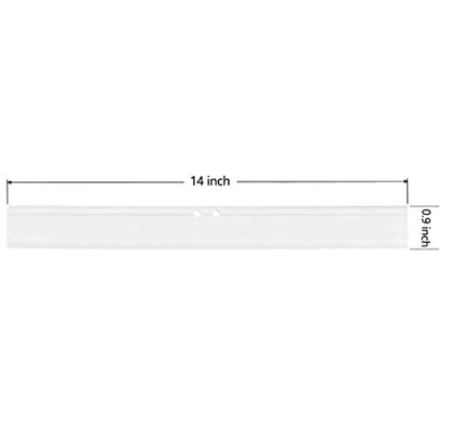 2PCS Replacement Silicon Rubber Squeegee Blade, 14 Inch (White) - color: White