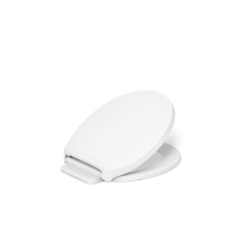 Kohler K-28005-0 Drift ReadyLatch Quiet Close Round Toilet Seat, White - color: White, size: Round