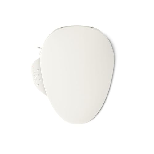 Kohler PureWash E750 Elongated Heated Bidet Toilet Seat, Touchscreen Remote Control, Biscuit, Quiet-Close Grip-Tight Lid, Self-Cleaning Wand, Warm Water Bidet, Adjustable Water Pressure, Nightlight - color: Biscuit