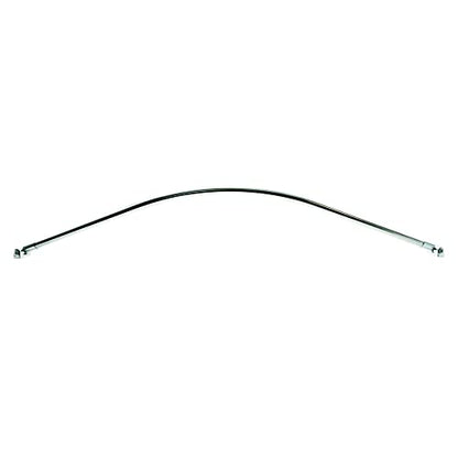 60 Inch Fixed Stainless Steel Curved Shower Curtain Rod (Chrome Plated) | Hotel-quality rustproof 5 foot wall-mounted rod with a solid one-piece build for added shower space and smooth ring sliding - color: Chrome