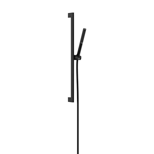 hansgrohe Pulsify S -inch Handshower with Slide Bar and Hose in Matte Black, 24373671 - color: Matte Black, size: 1.75 GPM, style: Wallbar with Handheld Shower Wand and Hose