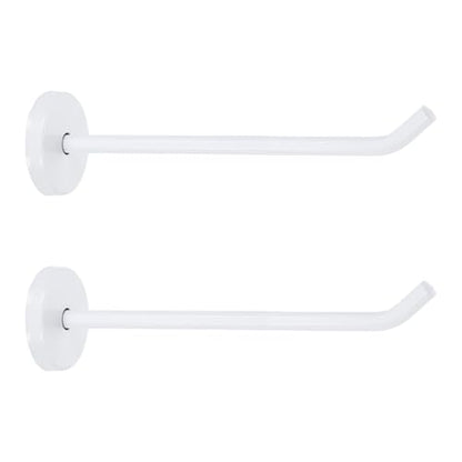 uxcell 2Pcs 5.7 Inch Coat Hooks, Stainless Steel Long Nose Wall Mount Hook, Robe Towel Hangers with Screws for Livingroom Bathroom Closets and Wardrobe, White - color: White, size: 5.7 Inch