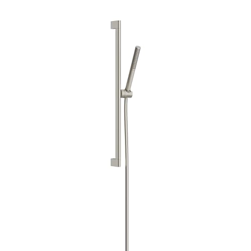 hansgrohe Pulsify S -inch Handshower with Slide Bar and Hose in Brushed Nickel, 24373821 - color: Brushed Nickel, size: 1.75 GPM, style: Wallbar with Handheld Shower Wand and Hose