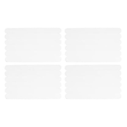 AMAKO Bath Safety Stickers Anti Slip Adhesive Treads for Bathtub and Shower Non Skid Strips with Strong Grip Premium PEVA Material 24PCS White 20X2cm