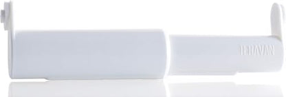Standard Toilet Paper Holder Extender, White | Extra-Large Rolls Perfect for Double, Triple Rolls in Regular or Ceramic Bathroom Wall Holders - color: White