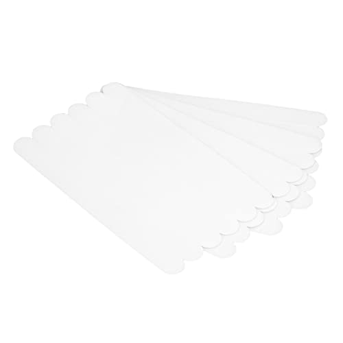 AMAKO Bath Safety Stickers Anti Slip Adhesive Treads for Bathtub and Shower Non Skid Strips with Strong Grip Premium PEVA Material 24PCS White 20X2cm