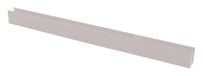 Brixwell SDCD38PN-CCP4 Polished Nickel 3/8" Fixed Panel Shower Door Deep U-Channel - 4 inch Sample - color: Polished Nickel, size: 4 Inch - Sample